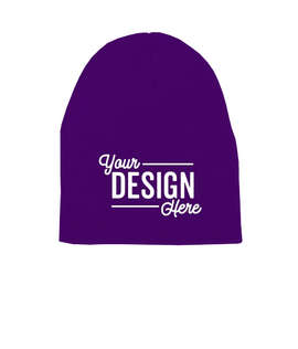 Yupoong Solid Beanie - Color: Purple