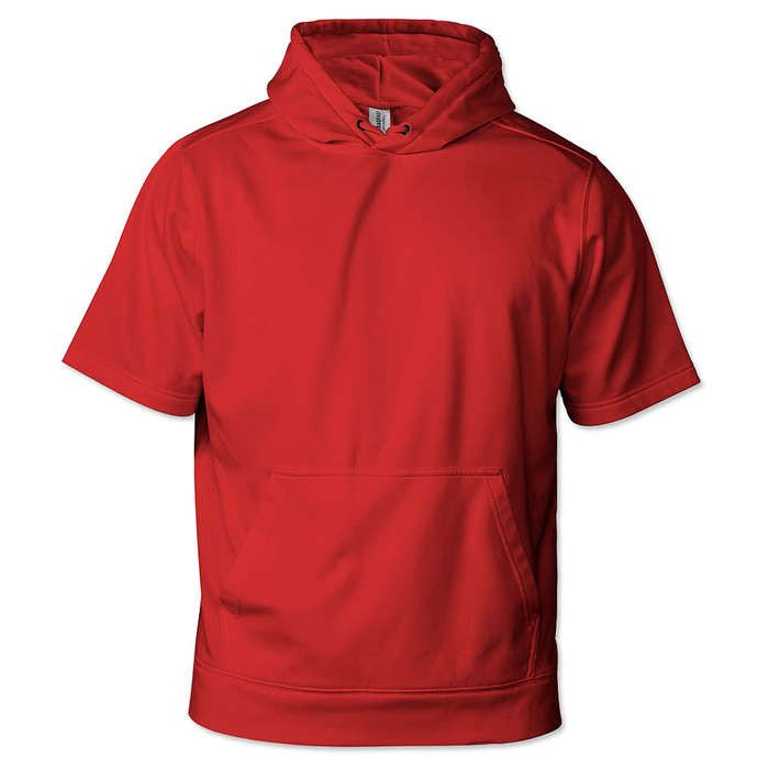 Sport-Tek Sport-Wick Short Sleeve Pullover Hoodie