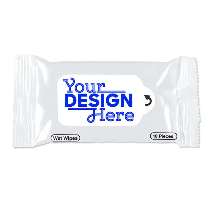 Customized Travel Size Antibacterial Sanitizing Wipes