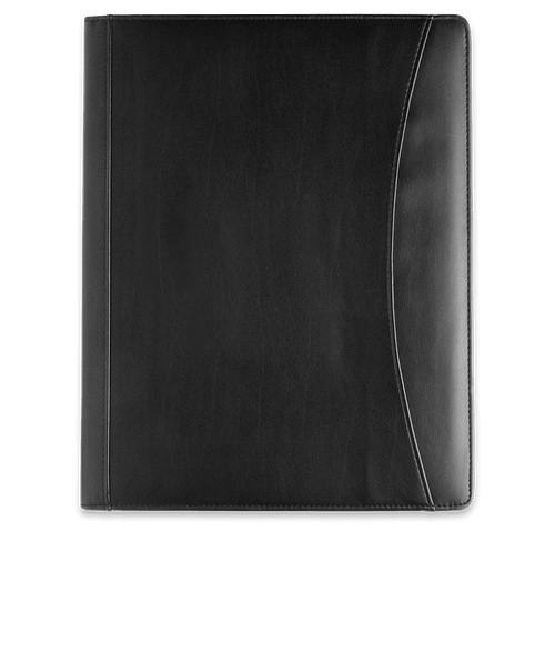 Executive Crescent Padfolio in Black