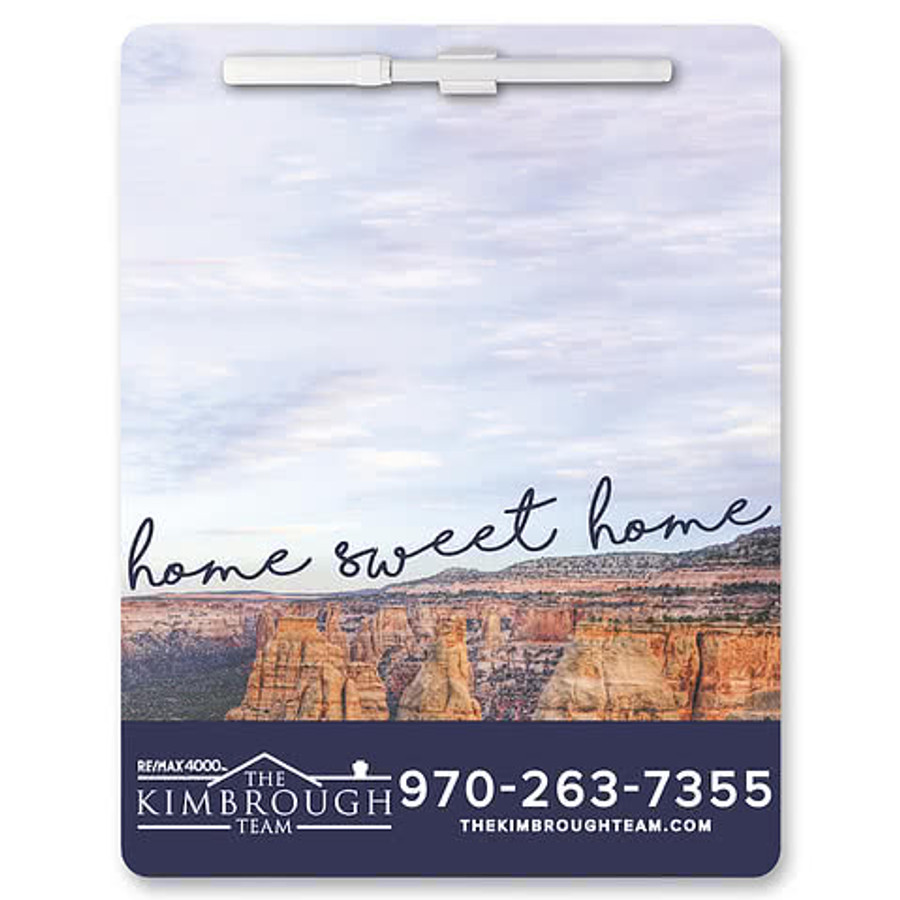 Memo Board 8-1/2 x 11 w/ Mag in .12M Thickness White w/ No Stock Artwork