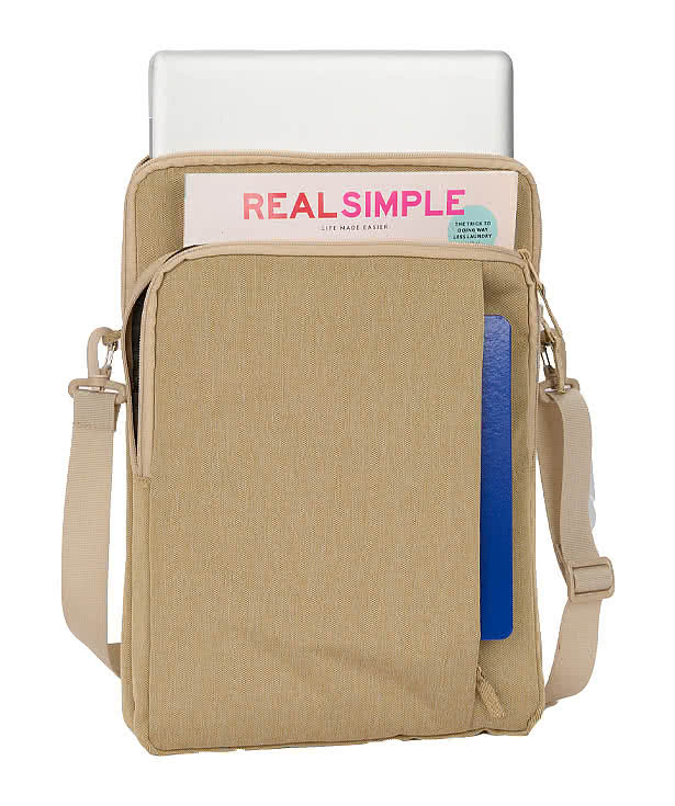 Vertical Recycled 15" Computer Messenger Bag
