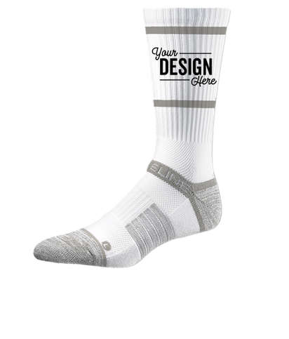Premium Compression Crew Socks - White