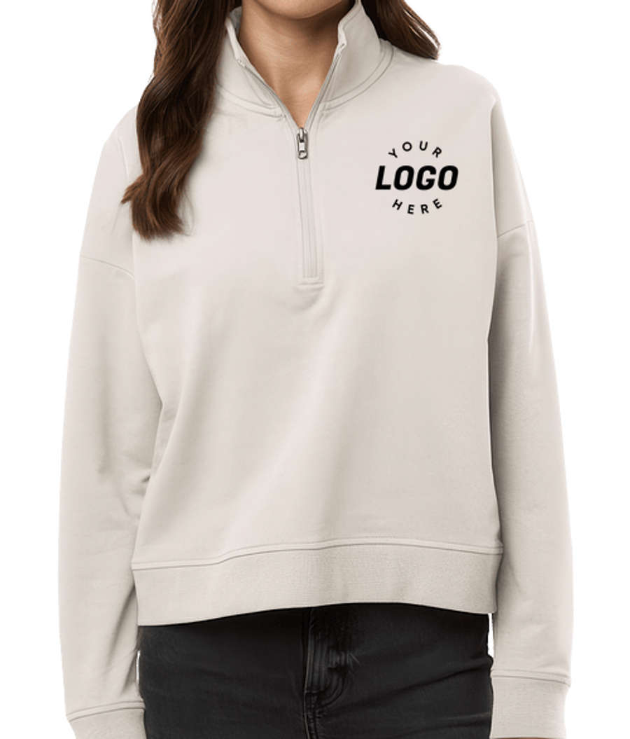 Independent Trading Women's Performance Quarter Zip Pullover in Smoke