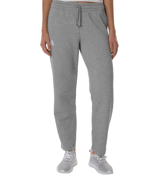 Adidas Women’s Fleece Tapered Leg Sweatpants in Medium Grey Heather