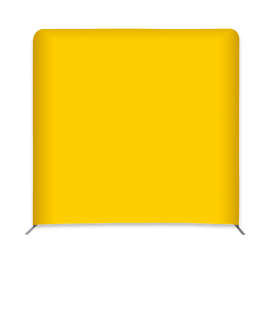 Full Color 98" x 91.25" Eurofit Straight Wall Display Kit - Color: Athletic Gold