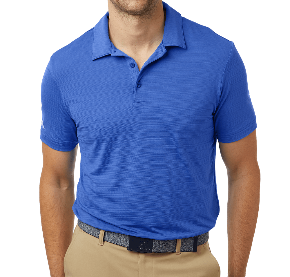 Adidas Textured Stripe Performance Polo - Embroidered-default
