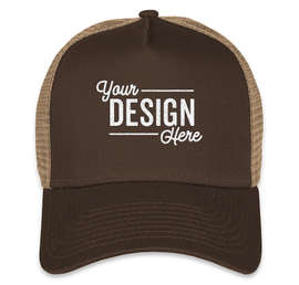 New Era 9FORTY Snapback Trucker Hat - Color: Chocolate / Khaki