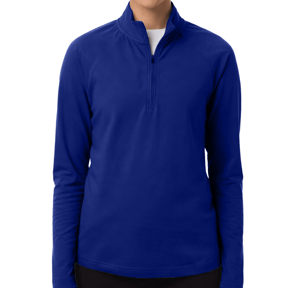Devon & Jones Women's Seaton Pebble Performance Quarter Zip Pullover-default