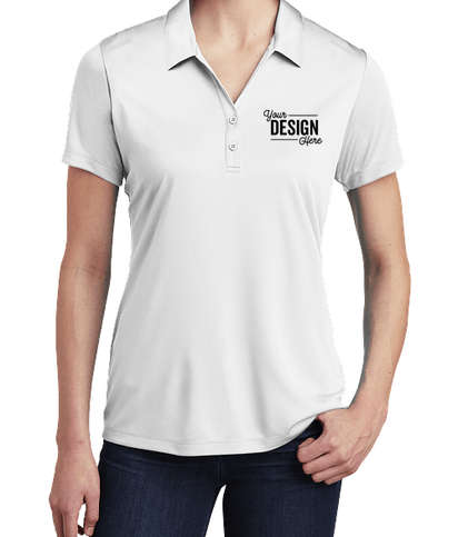 Sport-Tek Women's Competitor Performance Polo - Embroidered - White