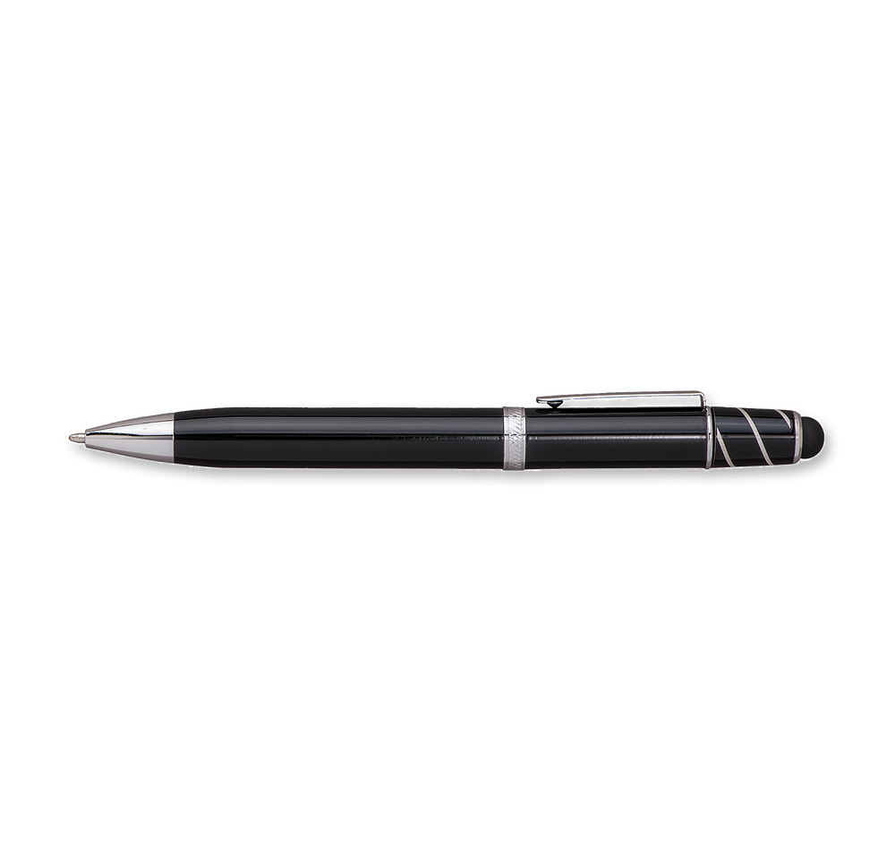 Laser Engraved Wizzard Executive Stylus Pen (black ink)-default