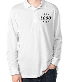 Core 365 Long Sleeve Performance Polo - Color: White