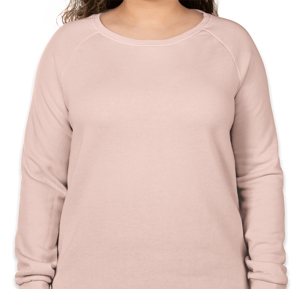 Independent Trading Women's California Wave Wash Crewneck Sweatshirt-default