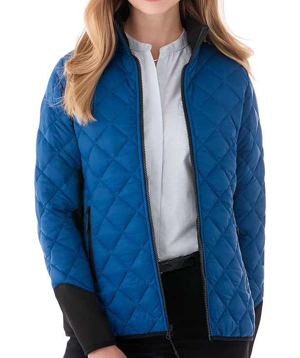 Elevate Women's Rougemont Diamond Quilted Insulated Puffer Jacket