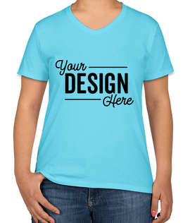Hanes Women's Essential 100% Cotton V-Neck T-shirt