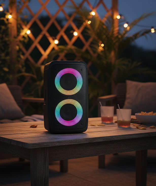 Wireless Speaker Tower with Phone Stand