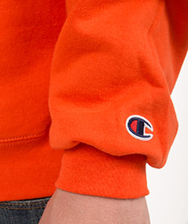 Orange crew neck online champion