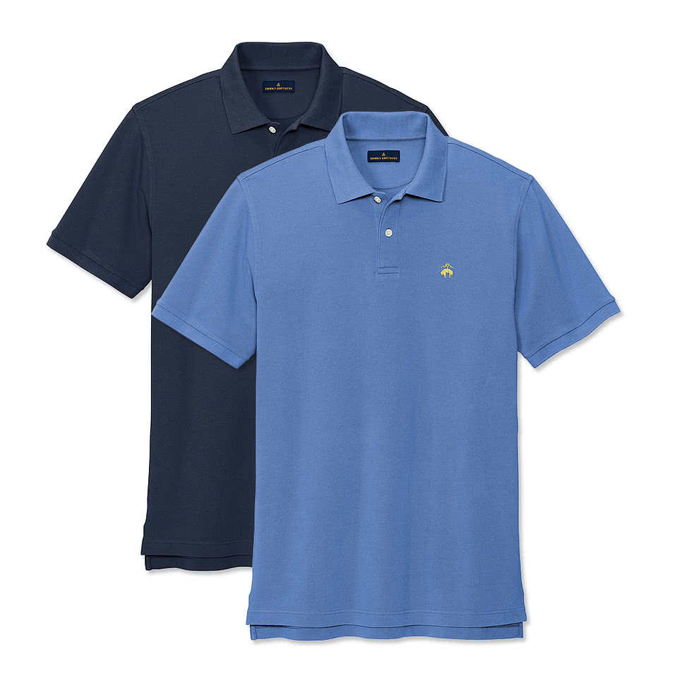Custom Brooks Brothers Pima Cotton Pique Polo - Design