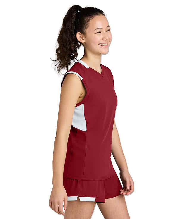 Sport-Tek Youth Club Recycled Sleeveless V-Neck Performance Jersey