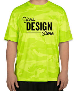 Champion Camo Performance Shirt - Color: Safety Green Camo
