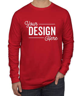 Canada - Bella + Canvas Long Sleeve Jersey T-shirt - Color: Red