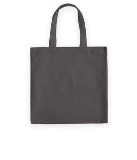 Medium Midweight 100% Cotton Canvas Tote Bag - Color: Charcoal