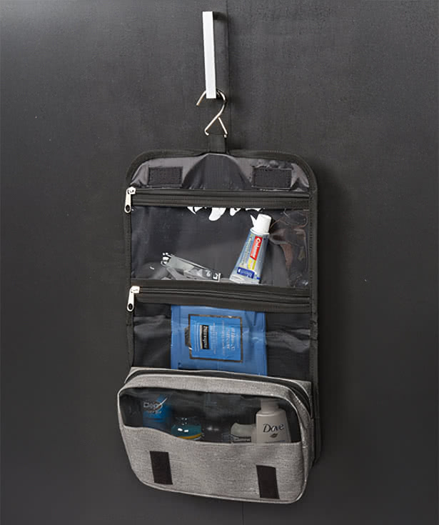 Heathered Hanging Toiletry Bag