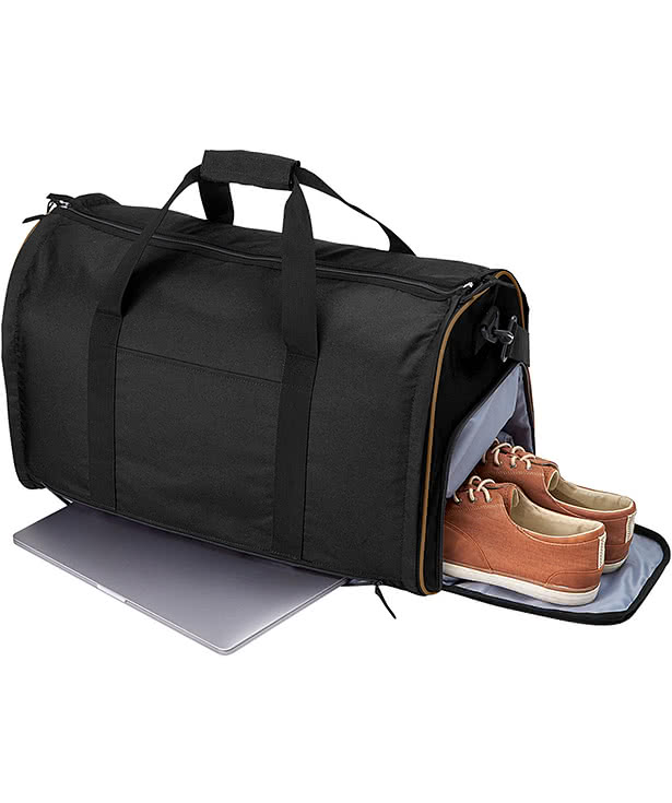 Harriton ClimaBloc Recycled Convertible Garment & Duffel Bag