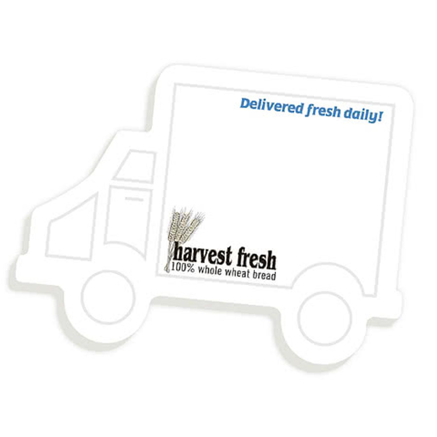 Full Color Truck Sticky Note - 4" x 3" - 25 sheets/pad (Case of 500) in Truck