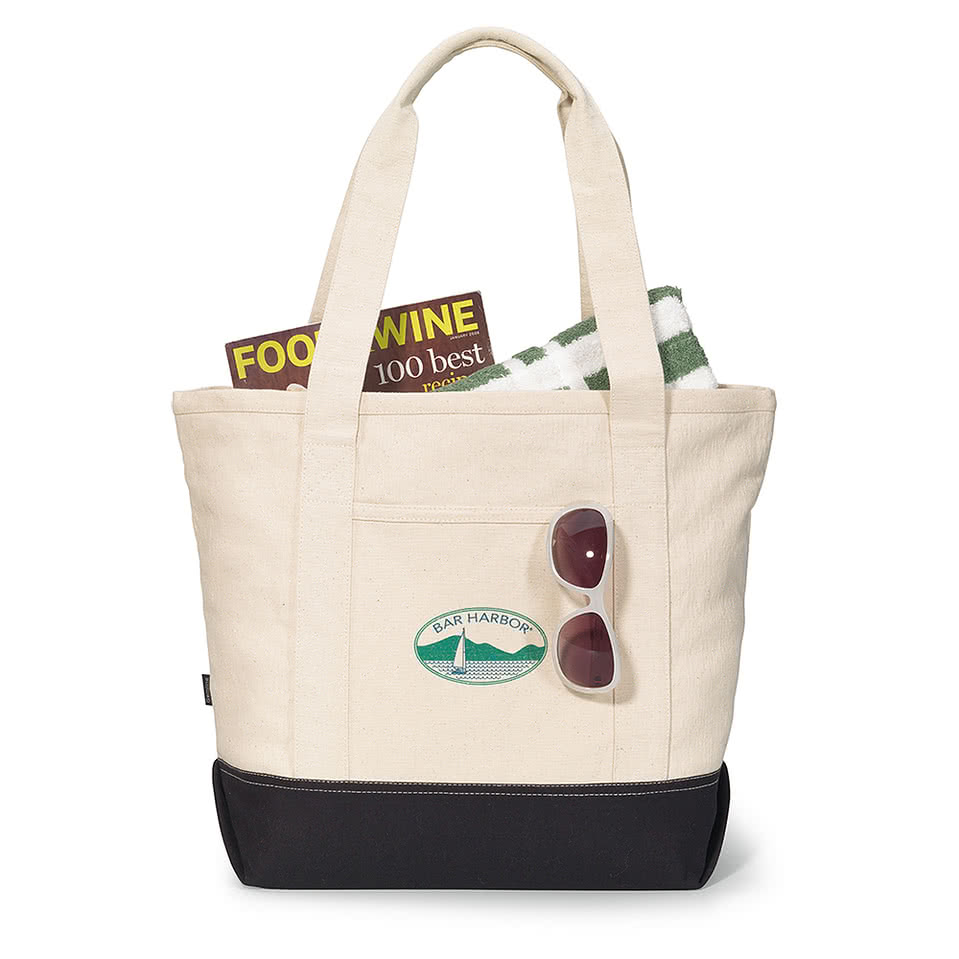 Newport Cotton Zippered Tote Bag