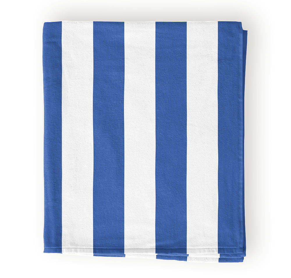 Port Authority Lightweight Embroidered Cabana Stripe Beach Towel-default