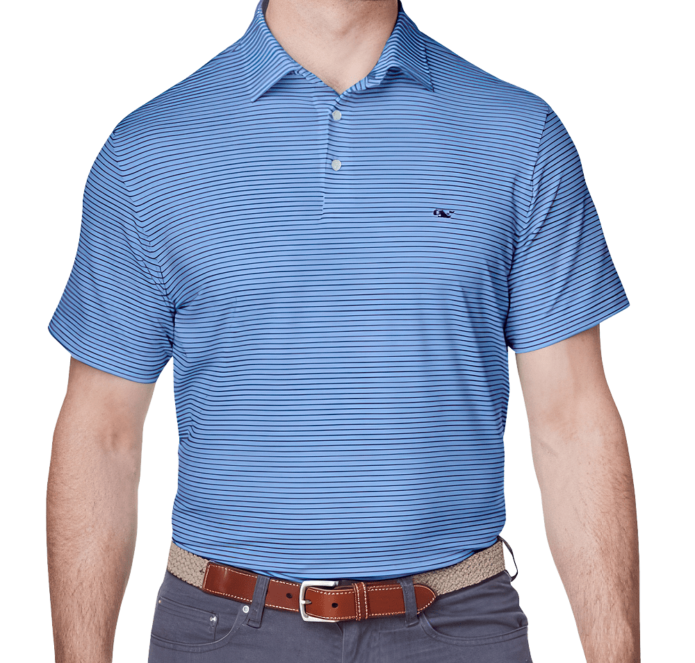 Vineyard Vines Sankaty Bradley Stripe UPF 50+ Performance Polo-default