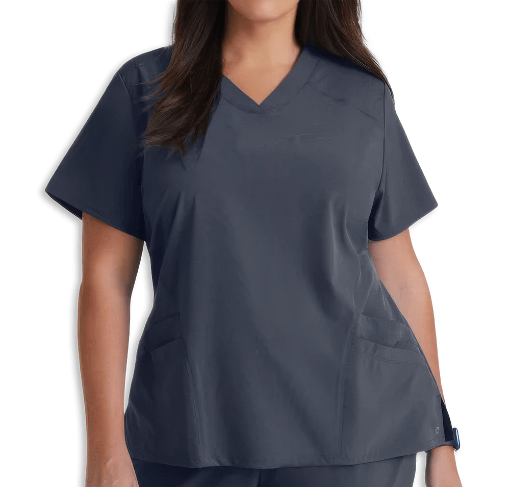 Barco One Women's Pulse Recycled V-Neck Scrub Top - Embroidered-default