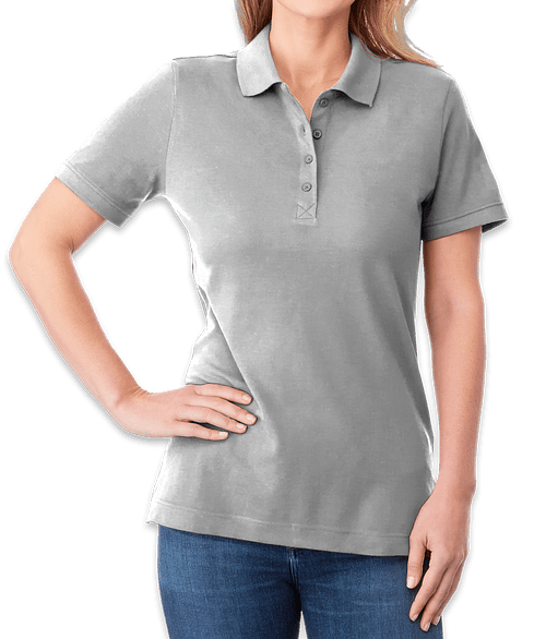 Elevate Women's Crandall Pique Polo in Heather Grey