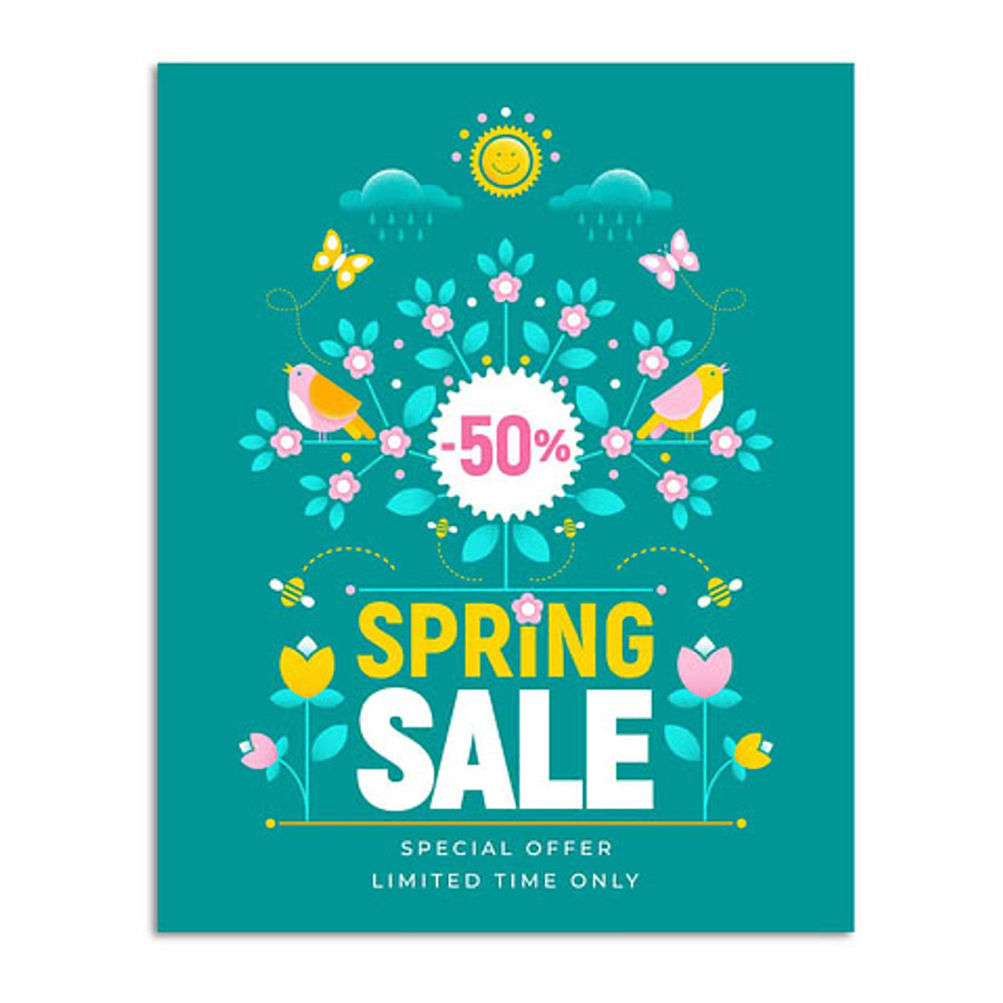 Full Color 16" x 20" Glossy Poster in White