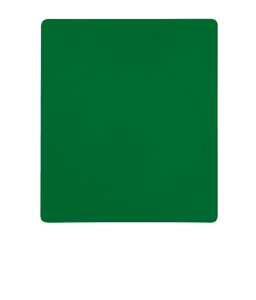 Full Color 3 in. No Residue Round Tech Decal in Kelly Green