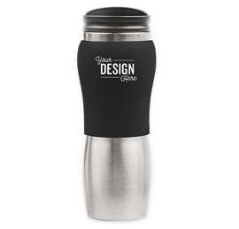 14 oz. Maui Two-Tone Stainless Steel Tumbler - Color: Black