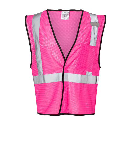 Kishigo EV Series Enhanced Visibility Non-ANSI Mesh Safety Vest in Pink