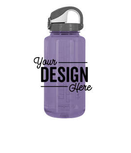 32 oz. Nalgene Tritan On-The-Fly Water Bottle - Color: Aubergine / Grey