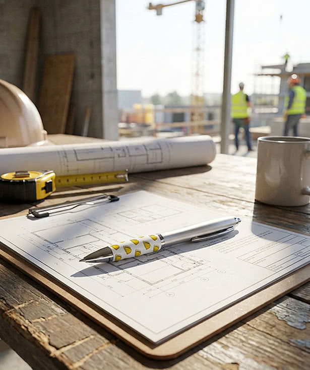 Safety & Construction Hard Hat Ballpoint Pen (black ink)