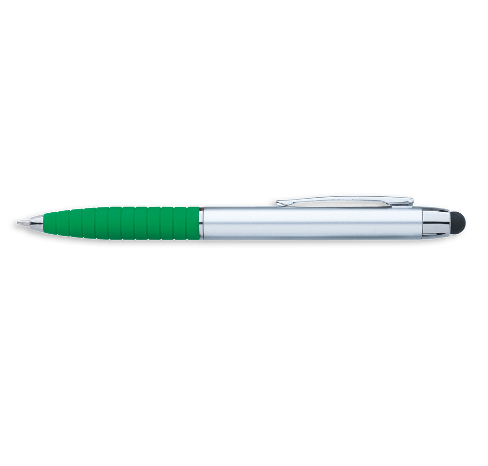 Silver Cool Grip Stylus Pen (black ink)-default