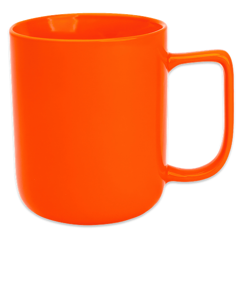 12 oz. Delton Ceramic Mug in ORANGE