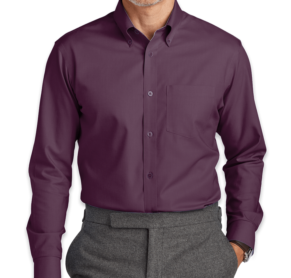 Brooks Brothers Wrinkle-Free Stretch Nailhead Dress Shirt-default