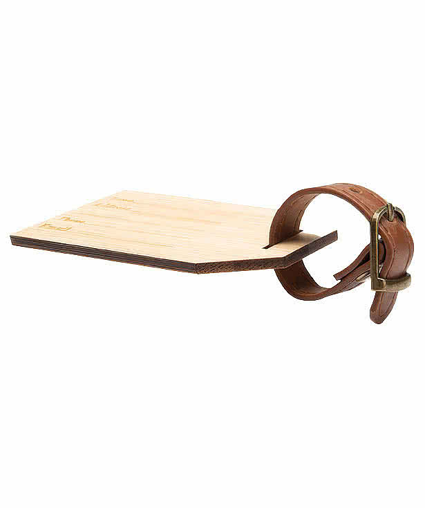 Outbound Bamboo Luggage Tag