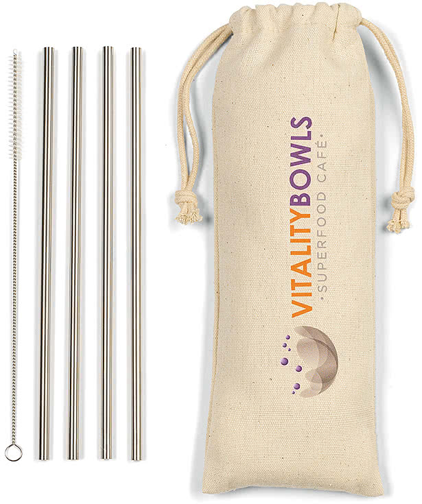 Reed Stainless Steel Straw Set