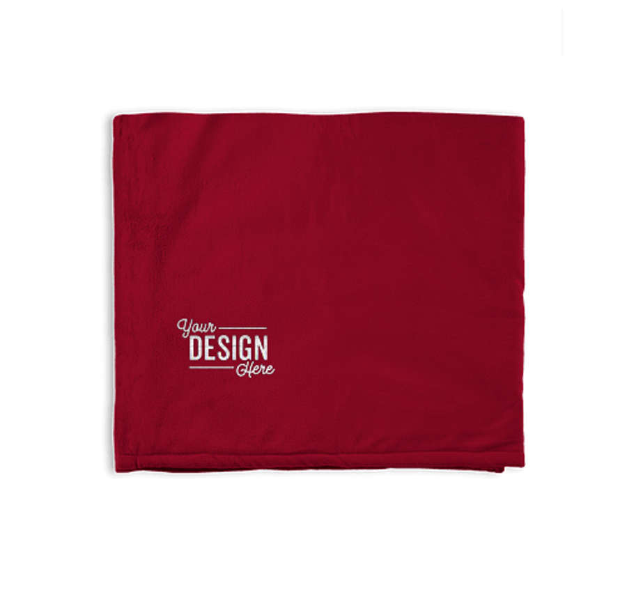 Port Authority Mountain Lodge Blanket in Red Rhubarb