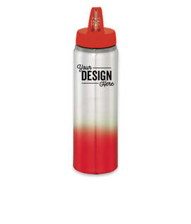 25 oz. Gradient Aluminum Water Bottle - Color: Red