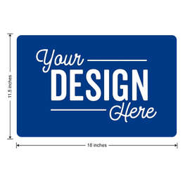 Full Color 18" X 11.5" Car Door Magnet - Color: Royal Blue