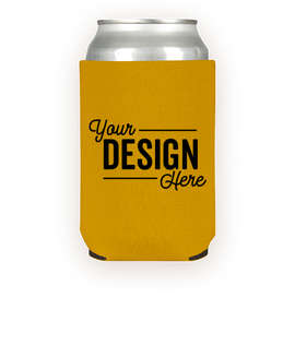 Foldable Neoprene Can Cooler - Color: Mustard