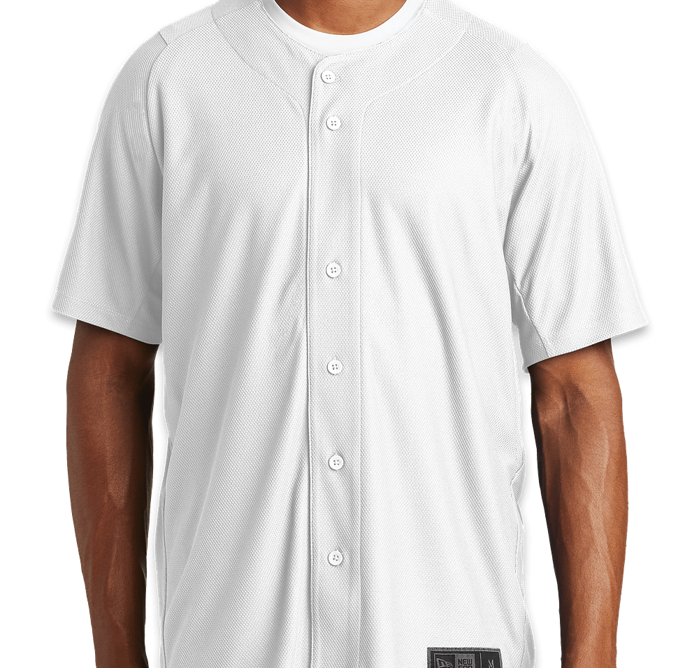 New Era Diamond Era Full Button Baseball Jersey-default